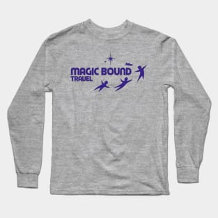 Purple Magic Bound Travel Logo Long Sleeve T-Shirt